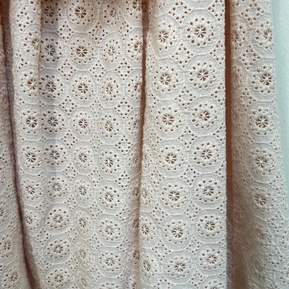 Womens Rebecca Minkoff Eyelet Ruffle Top Size XXS Boho Whimsical